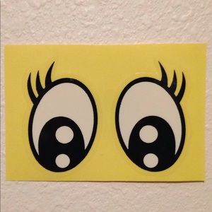 Pretty Eyes STICKER Crafters Artist Teachers Kids